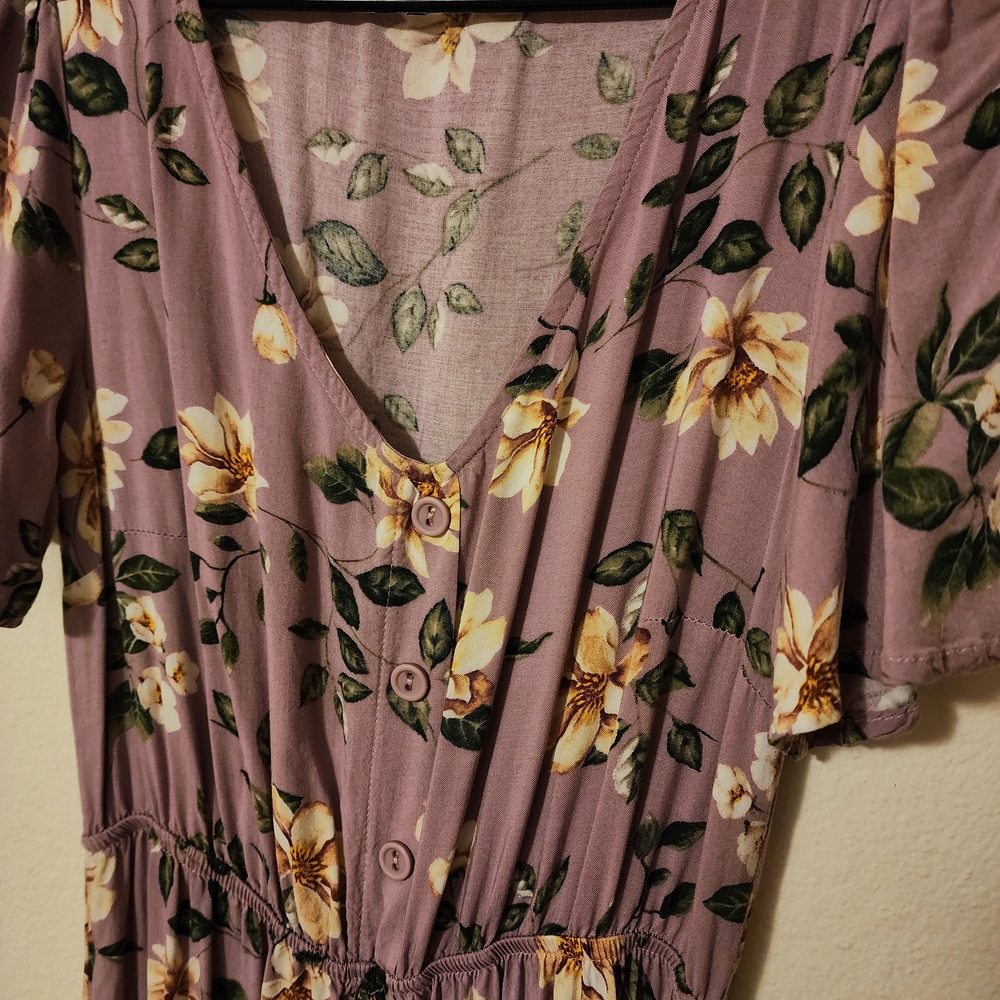 Floral Button-Down Dress